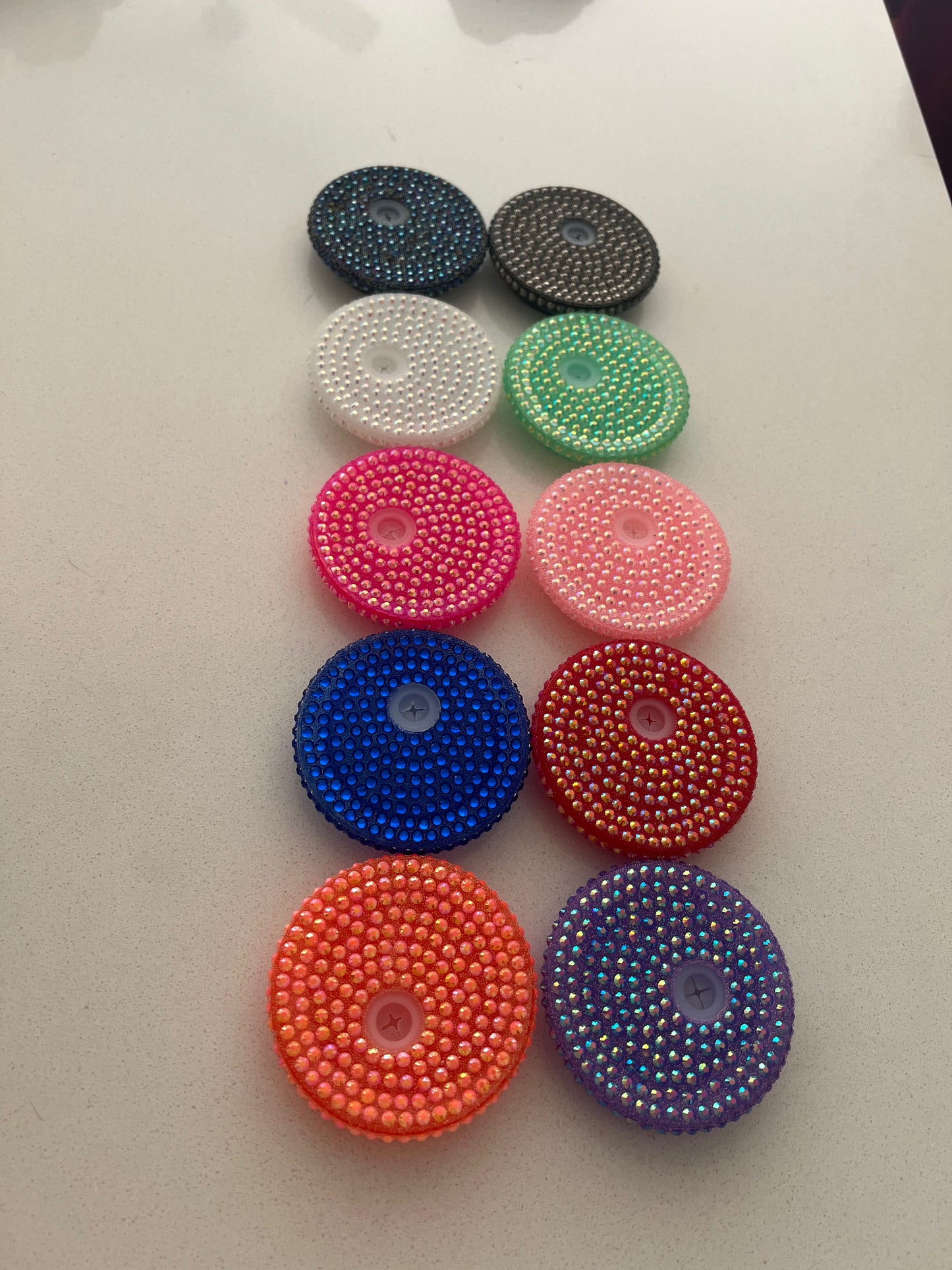 Gem snow globe lids!